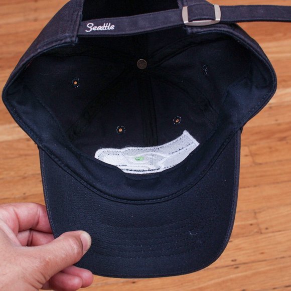 Seattle Seahawks 47 Brand Dark Blue Women's Hat with Embroidered Sequin Logo - Picture 7 of 9